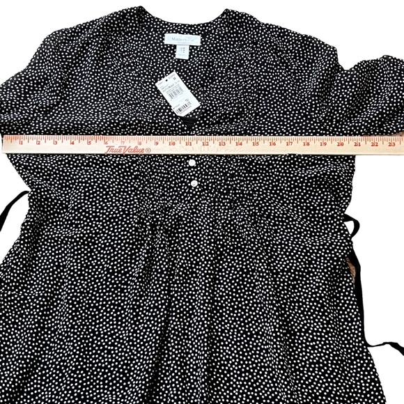Motherhood Maternity black/white dot blouse with camisole size Med NWT - Picture 9 of 16